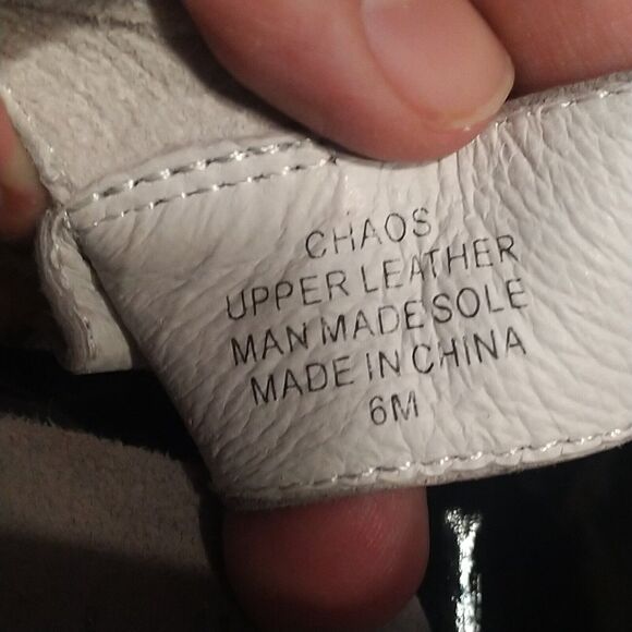 Rare Jeffrey Campbell Chaos Black White Leather Platform Heels Women's 8M - Picture 11 of 11